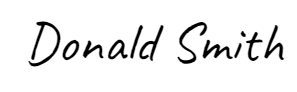 Donald Smith Signature